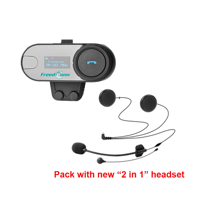 FreedConn TCOM-SC Motorcycle Bluetooth Helmet Headset 800M Wireless Intercom Helmet Headphone with 2 in 1 headset
FreedConn TCOM-SC Motorcycle Bluetooth Helmet Headset 800M Wireless Intercom Helmet Headphone with 2 in 1 headset