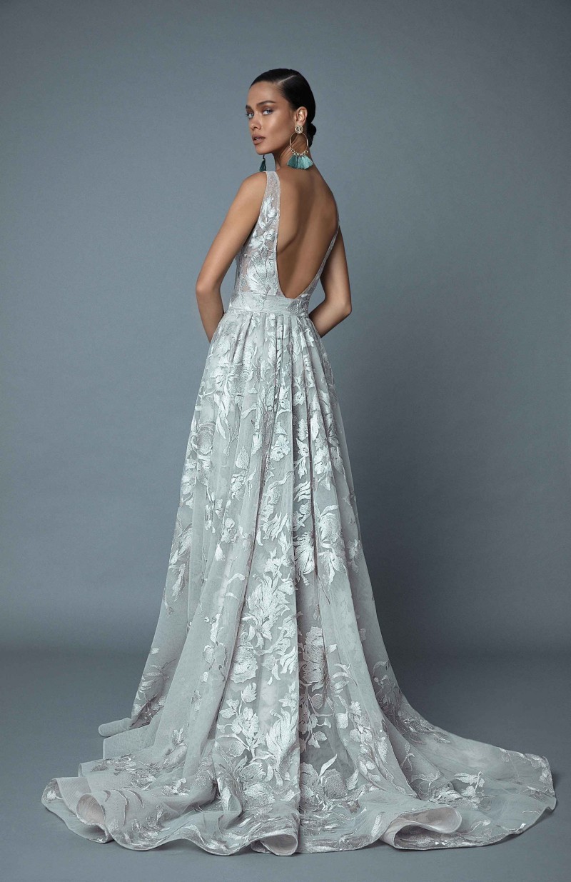 Berta 2019 Mint Green Mermaid Evening Dresses V Neck Backless Lace Appliques Prom Gowns Plus Size Abendkleider robes de soirée