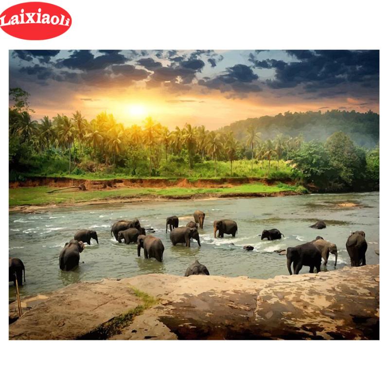 Diy diamond embroidery African elephants sunset landscape diamond painting full square/round mosaic picture of rhinestone decor
Diy diamond embroidery African elephants sunset landscape diamond painting full square/round mosaic picture of rhinestone decor