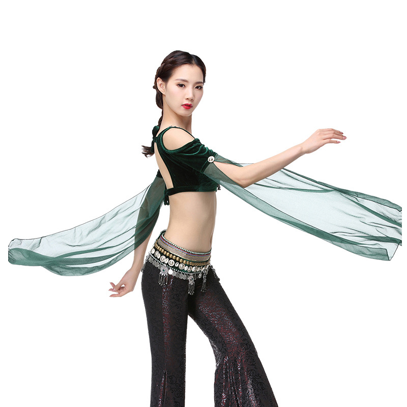 2018 ATS Tribal Belly Dance Clothing Flannelette Tank Top Choli Tops Off Shoulder Backless Long Sleeves Women Gypsy Tribal Dance, Black
2018 ATS Tribal Belly Dance Clothing Flannelette Tank Top Choli Tops Off Shoulder Backless Long Sleeves Women Gypsy Tribal Dance, Black