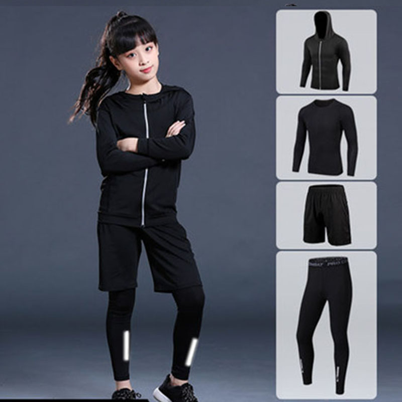 Kids Sports Set Compression Jersey+Pants Children Rashguard Boys Girls Running Basketball Dance Teenagers Tight Sportswear, Red set 2p
Kids Sports Set Compression Jersey+Pants Children Rashguard Boys Girls Running Basketball Dance Teenagers Tight Sportswear, Red set 2p