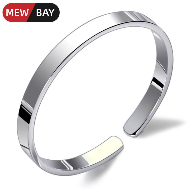 Other Bracelets S999 Sterling Silver Jewelry Simple Opening Bangles Mirror Smooth Bracelet Adjustable Fashion Elegant Women Men Couples Gift
Other Bracelets S999 Sterling Silver Jewelry Simple Opening Bangles Mirror Smooth Bracelet Adjustable Fashion Elegant Women Men Couples Gift