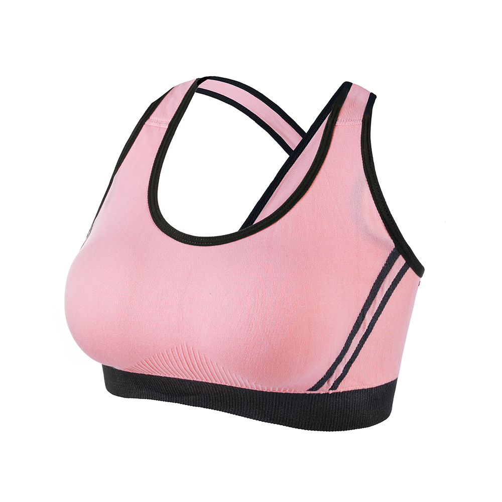 Sexy Women Sports Bra Top for Running Yoga Bra Shockproof Push Up Cross Straps Gym Brathable No Steel Ring Gathering Sports Bra