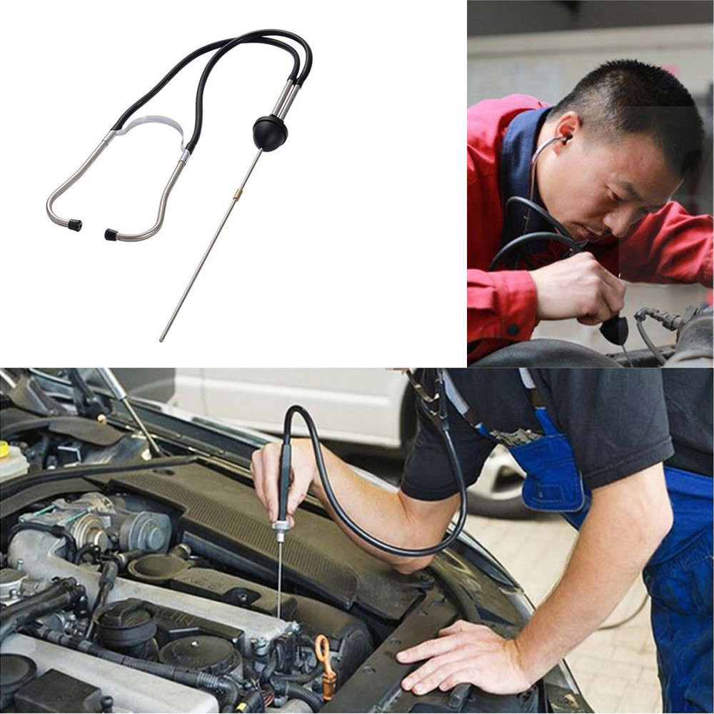 Car Engine Block Diagnostic Automotive Hearing Tools Anti-shocked Durable Chromed-steel Auto Engines Tester Diagnostics