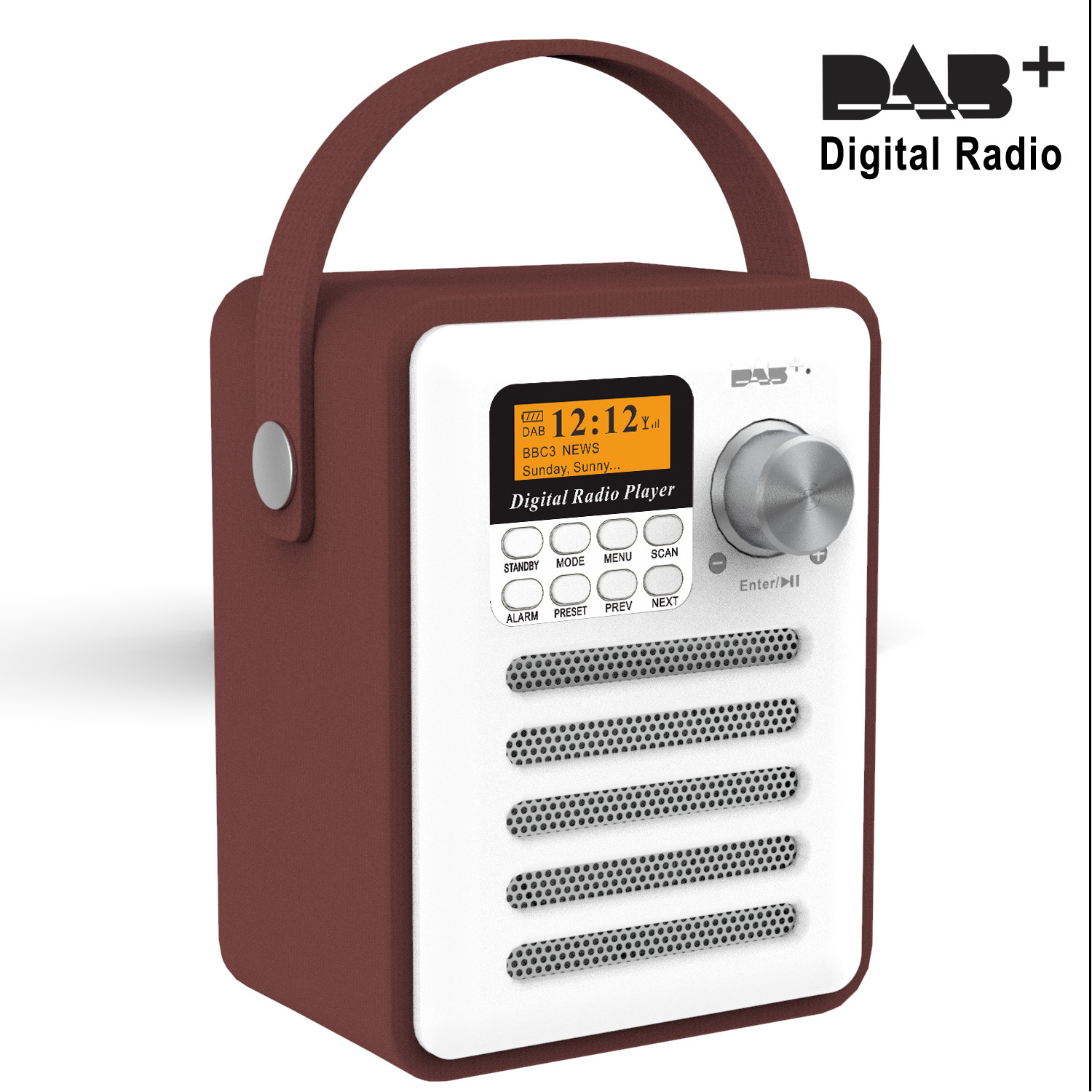 DAB DAB speaker Digital and FM Radio Portable speaker and Rechargeable Wireless Personal Radio with Stereo bluetooth Speaker So