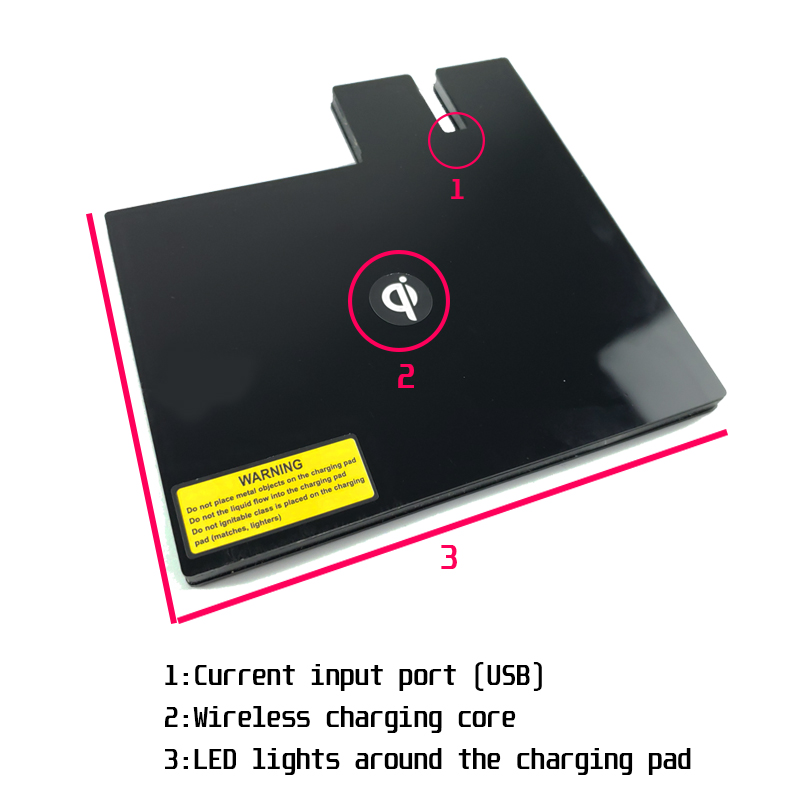 Special on-board QI wireless phone charging Pad Car Accessories For Volkswagen GOLF 7 MK7 2014 2015 2016 2017 2018