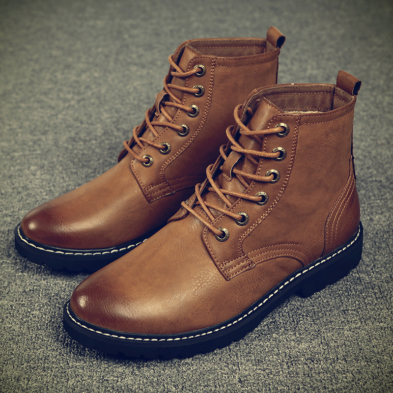 2019 New Leather Ankle Boots Autumn Winter Men's Boots Fashion Motorcycle Outdoor Working Snow Men Shoes, Black
2019 New Leather Ankle Boots Autumn Winter Men's Boots Fashion Motorcycle Outdoor Working Snow Men Shoes, Black