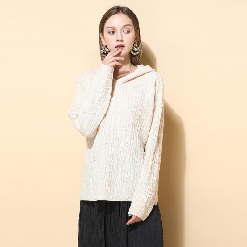 masigoch 100% merino wool hooded sweater woman fashion oversized winter pullovers 2020 new styles ladies chic soft jumper tops, Beige
masigoch 100% merino wool hooded sweater woman fashion oversized winter pullovers 2020 new styles ladies chic soft jumper tops, Beige