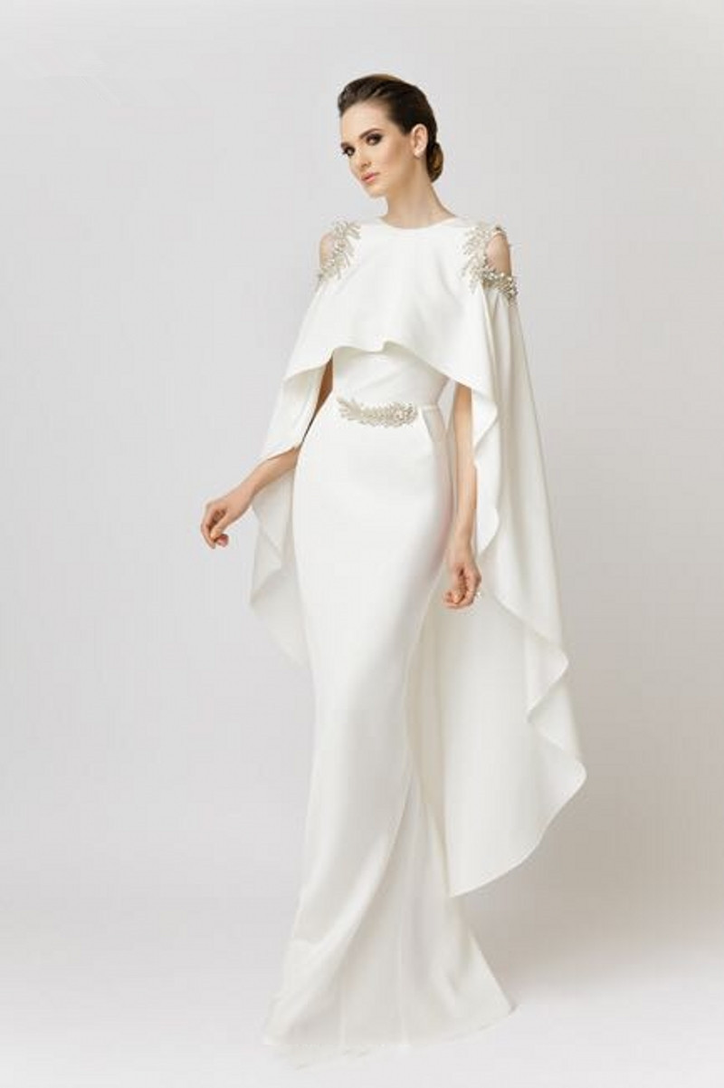 Elegant Formal Dress White Evening Dresses With Shawl Satin Beaded Saudi Arabic Mermaid Evening Gowns Long abendkleider, Pink
Elegant Formal Dress White Evening Dresses With Shawl Satin Beaded Saudi Arabic Mermaid Evening Gowns Long abendkleider, Pink