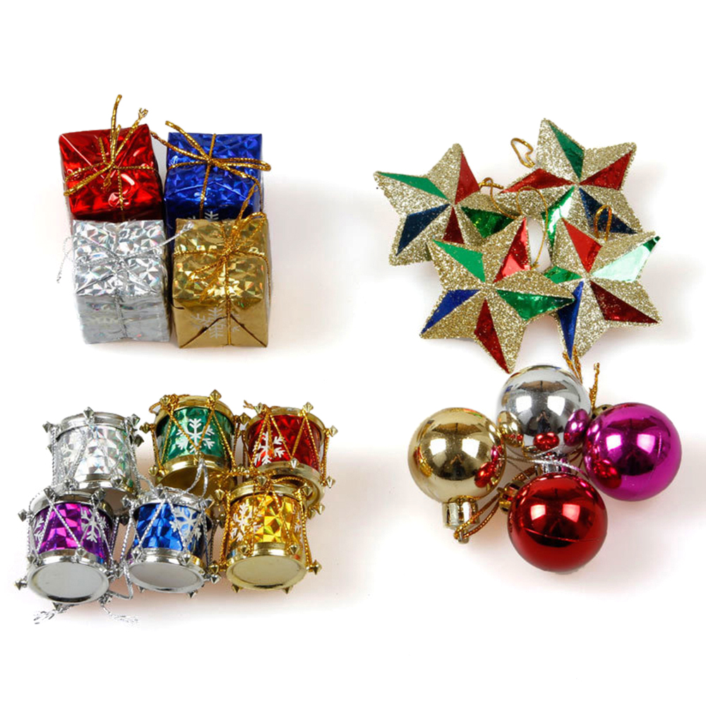 18Pcs/Set Glitter Pentagram Christmas Balls Carton Christmas Pendant Set Ball Pentagram Pendant Party Home Decorations
18Pcs/Set Glitter Pentagram Christmas Balls Carton Christmas Pendant Set Ball Pentagram Pendant Party Home Decorations