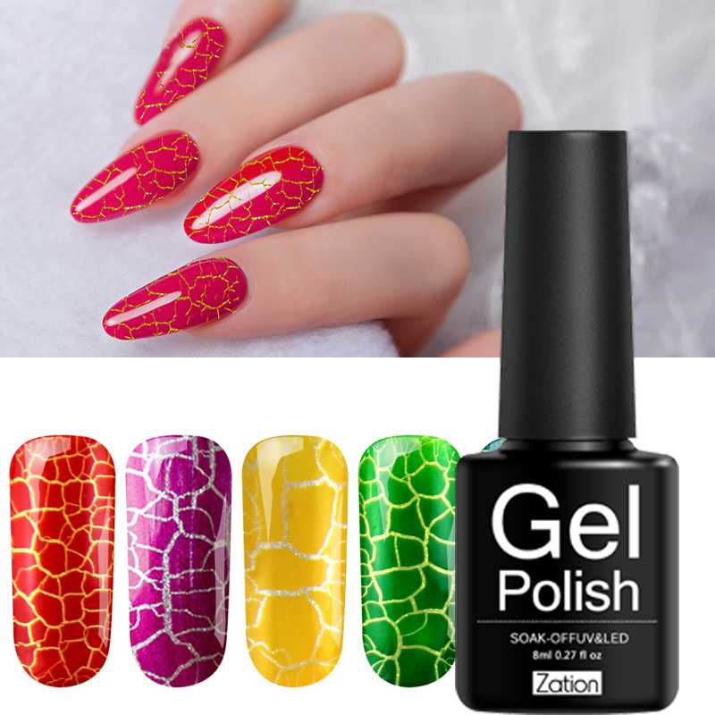 Zation 8ML Gel Nail Polish Cracking Enamel Varnish Hybrid Semi Permanent Manicure Crackle Primer Nail Art Varnish Lacquer Design, Fs001
Zation 8ML Gel Nail Polish Cracking Enamel Varnish Hybrid Semi Permanent Manicure Crackle Primer Nail Art Varnish Lacquer Design, Fs001