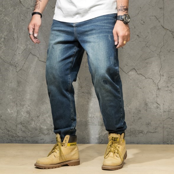 Mens Relaxed Fit Long Jeans Plus Size Hip-hop Denim Jeans Men Letter Embroideried Large Size 40 42 44 46, Dark blue
Mens Relaxed Fit Long Jeans Plus Size Hip-hop Denim Jeans Men Letter Embroideried Large Size 40 42 44 46, Dark blue
