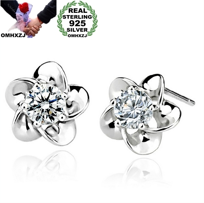 OMHXZJ Wholesale Fashion jewelry crystal five leaves flowers White Amethyst 925 sterling silver Stud earrings YS02
OMHXZJ Wholesale Fashion jewelry crystal five leaves flowers White Amethyst 925 sterling silver Stud earrings YS02