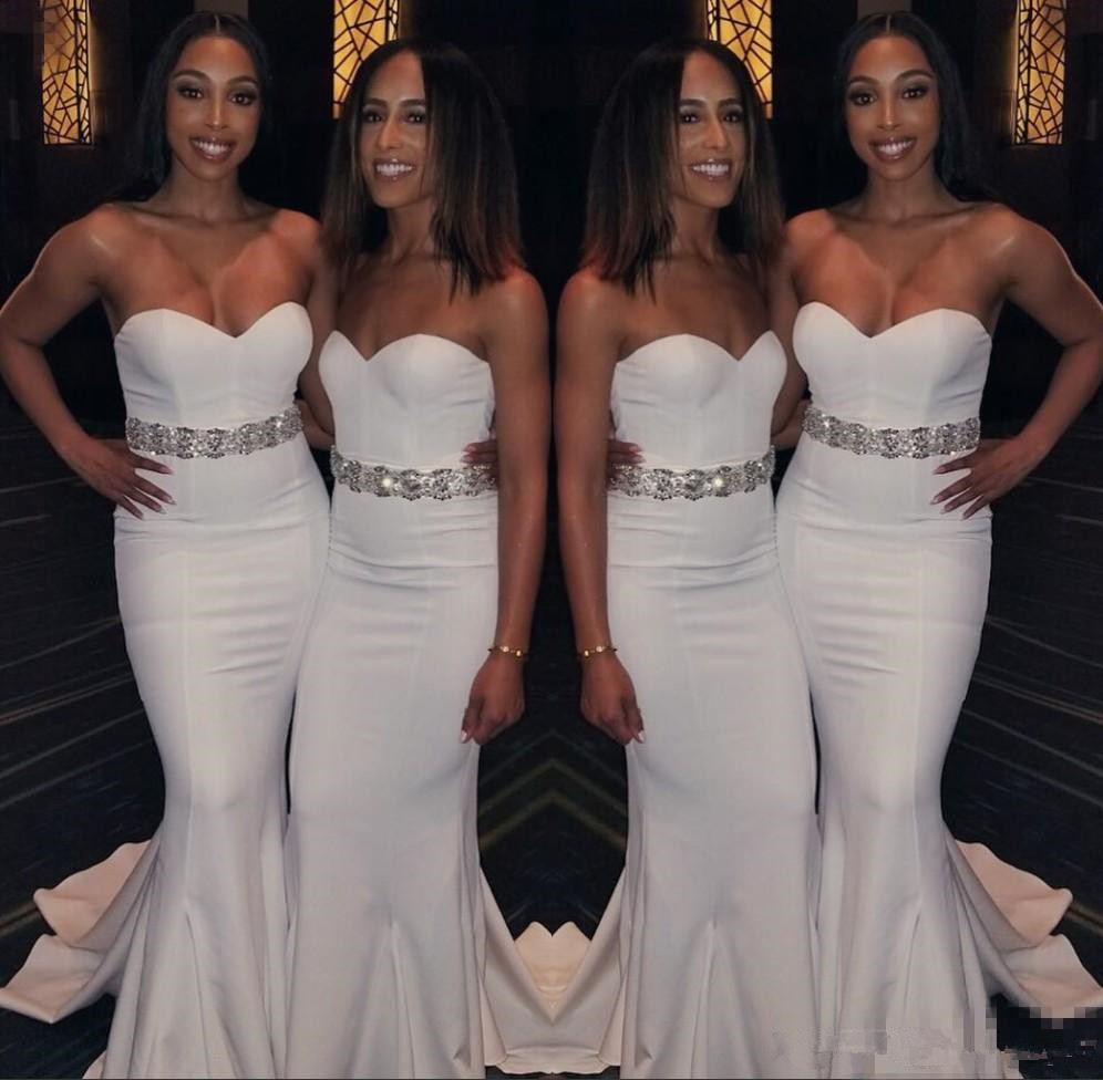 Sweetheart New Arrival Ivory Mermaid Bridesmaid Dresses Satin Beads Sashes Pleats Formal Maid Of Honor Dress Bridesmaid Gowns 122
Sweetheart New Arrival Ivory Mermaid Bridesmaid Dresses Satin Beads Sashes Pleats Formal Maid Of Honor Dress Bridesmaid Gowns 122