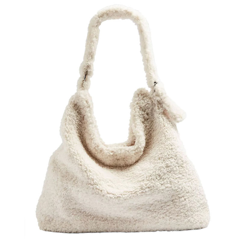 Pure white Women's bag crossbody lamb plush shoulder bag large stray handbag BW01-SB-ygmrbs
Pure white Women's bag crossbody lamb plush shoulder bag large stray handbag BW01-SB-ygmrbs
