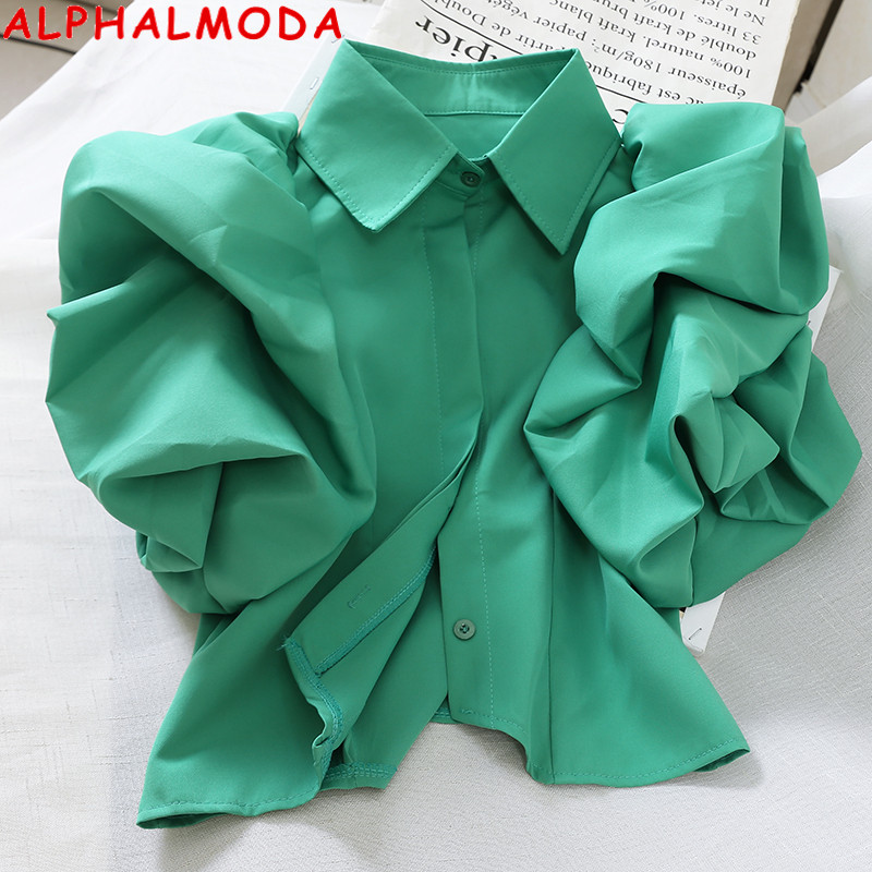 ALPHALMODA Vintage Puff Sleeve Blouse Turn Down Collar Single Breasted Women Stylish Blouse Shirt, Black
ALPHALMODA Vintage Puff Sleeve Blouse Turn Down Collar Single Breasted Women Stylish Blouse Shirt, Black