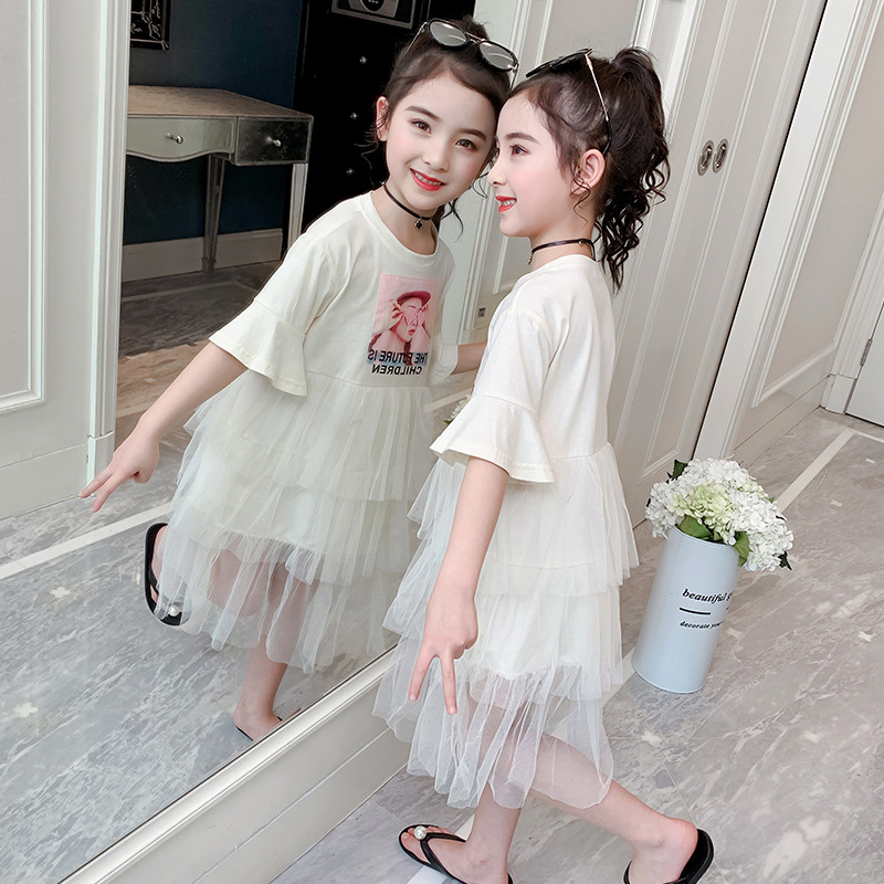 Girls Fashion Mesh Dress 2020 Summer Petals Sleeve Cute Dress Girls Fashion Printing Cake Skirt, Beige
Girls Fashion Mesh Dress 2020 Summer Petals Sleeve Cute Dress Girls Fashion Printing Cake Skirt, Beige