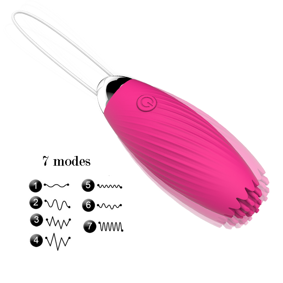 Khalesex Egg Vibrator Wireless Remote Powerful 7-mode USB Rechargeable Vibrations Tight Exercise vagina Sex Toy for Women Y191216