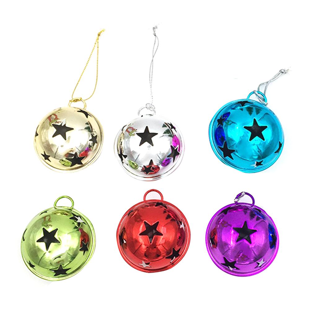 

Christmas Bells Metal Jingle Bells Christmas Tree Decoration Family Ornament Xmas Baubles Arts Crafts Size 60*60mm