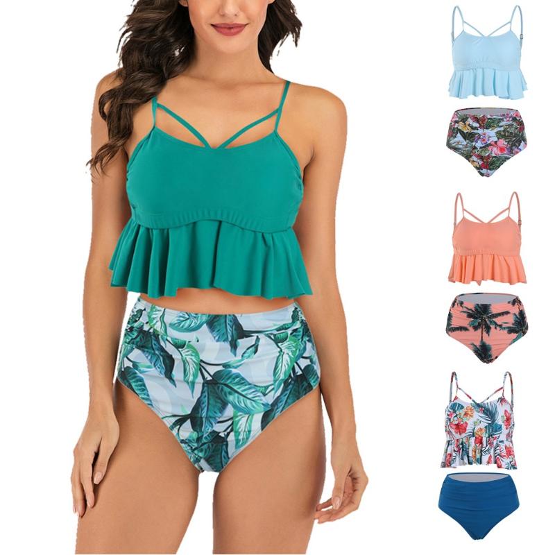Ruffle Swimwear Women V Neck 2020 Sexy Brazilian Thong Leopard Bikini Set Animal Plant Push Up Solid High Waist Swimsuit Biquini
Ruffle Swimwear Women V Neck 2020 Sexy Brazilian Thong Leopard Bikini Set Animal Plant Push Up Solid High Waist Swimsuit Biquini