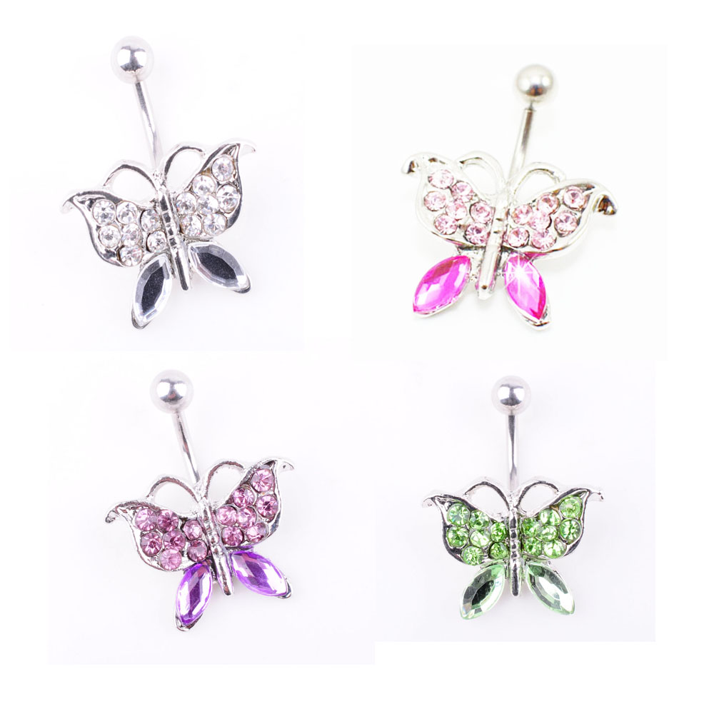 D0208 ( 4 colors) Nice style BUTTERFLY Navel Belly ring 20 pcs factory price PINK stone drop shipping factory price, Silver
D0208 ( 4 colors) Nice style BUTTERFLY Navel Belly ring 20 pcs factory price PINK stone drop shipping factory price, Silver