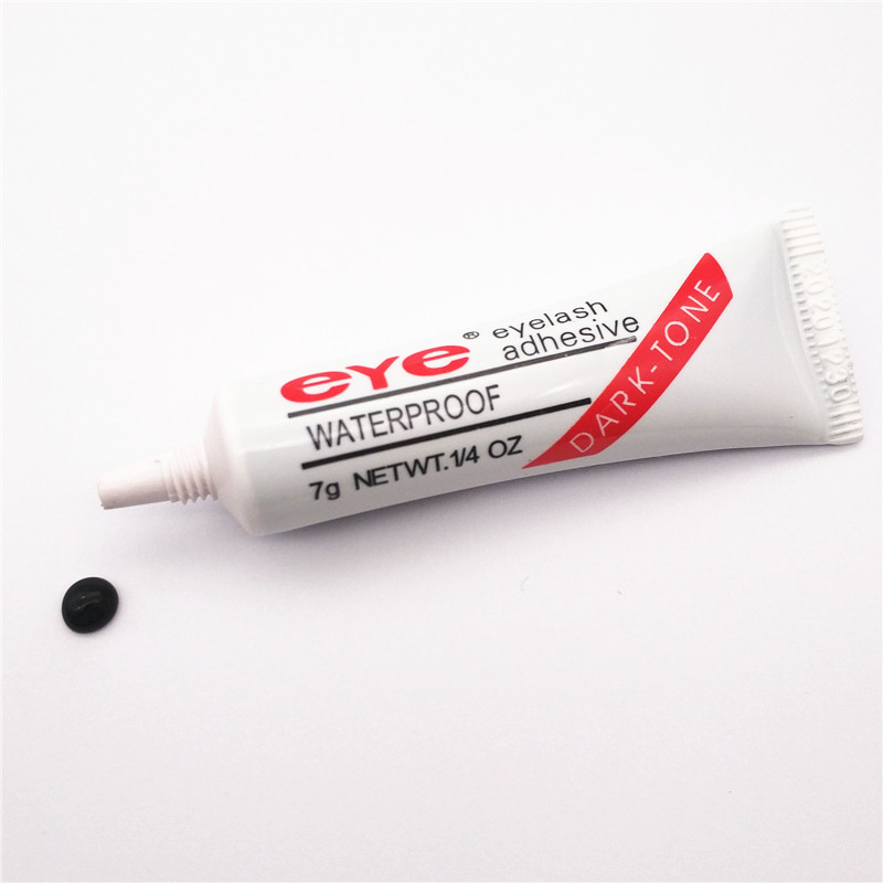 Dark & White Eye Lash Glue Makeup Adhesive Waterproof False Eyelashes Adhesives with packing Practical Eyelash