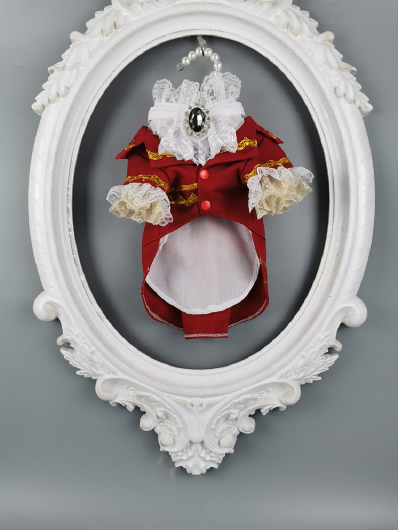 Free shipping handmade dog clothes European court style pet suit lace cuffs collar two-piece suit dog apparel cat poodle Maltese, Burgundy
Free shipping handmade dog clothes European court style pet suit lace cuffs collar two-piece suit dog apparel cat poodle Maltese, Burgundy