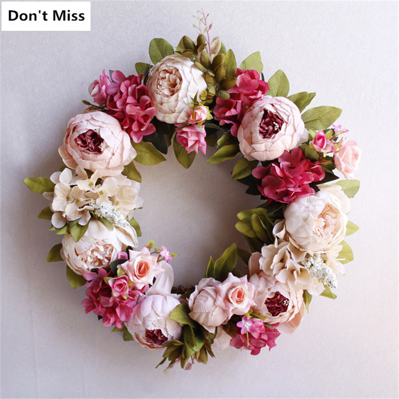 Christmas Wreath Artificial Silk Rose Flowers Garlands Wall Decorative Flower Door Wall Wreaths for Wedding Home Colar Havaiano, Pink
Christmas Wreath Artificial Silk Rose Flowers Garlands Wall Decorative Flower Door Wall Wreaths for Wedding Home Colar Havaiano, Pink