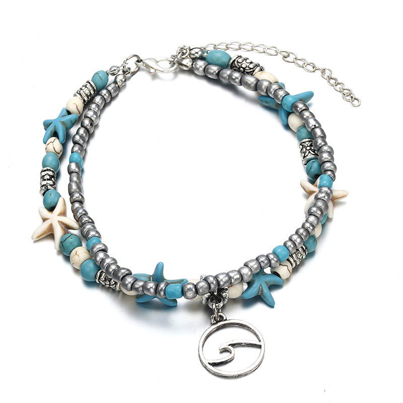 Conch Starfish Mizhu Beach Turtle Pendant Anklet Lady Romantic Sweet Big Anklets Bracelet