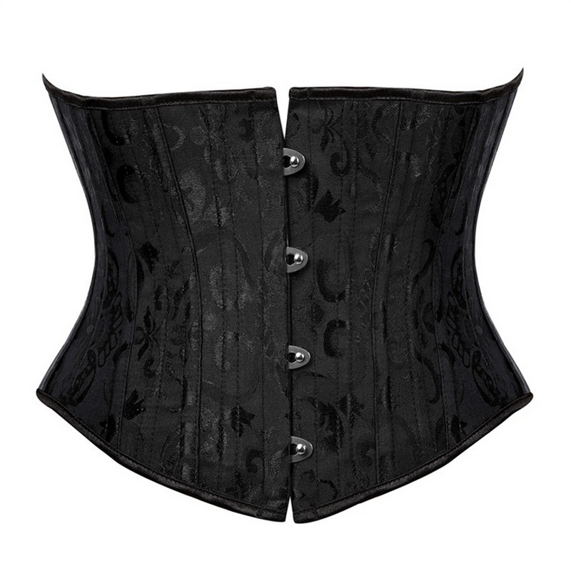Short Torso 24 Steel Boned Padded Waist Trainer Body Shaper Brocade Jaquard Underbust Corset Women Slimming Belt Black White XS-3XL
Short Torso 24 Steel Boned Padded Waist Trainer Body Shaper Brocade Jaquard Underbust Corset Women Slimming Belt Black White XS-3XL