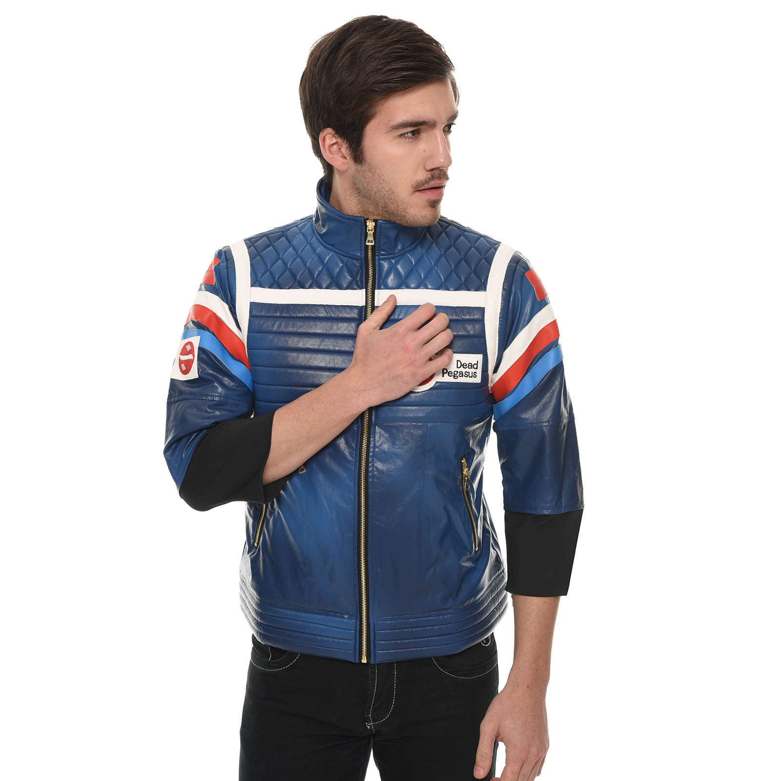 My Chemical Romance Party Poison Blue Version Jacket Costume Cosplay Halloween, Black
My Chemical Romance Party Poison Blue Version Jacket Costume Cosplay Halloween, Black