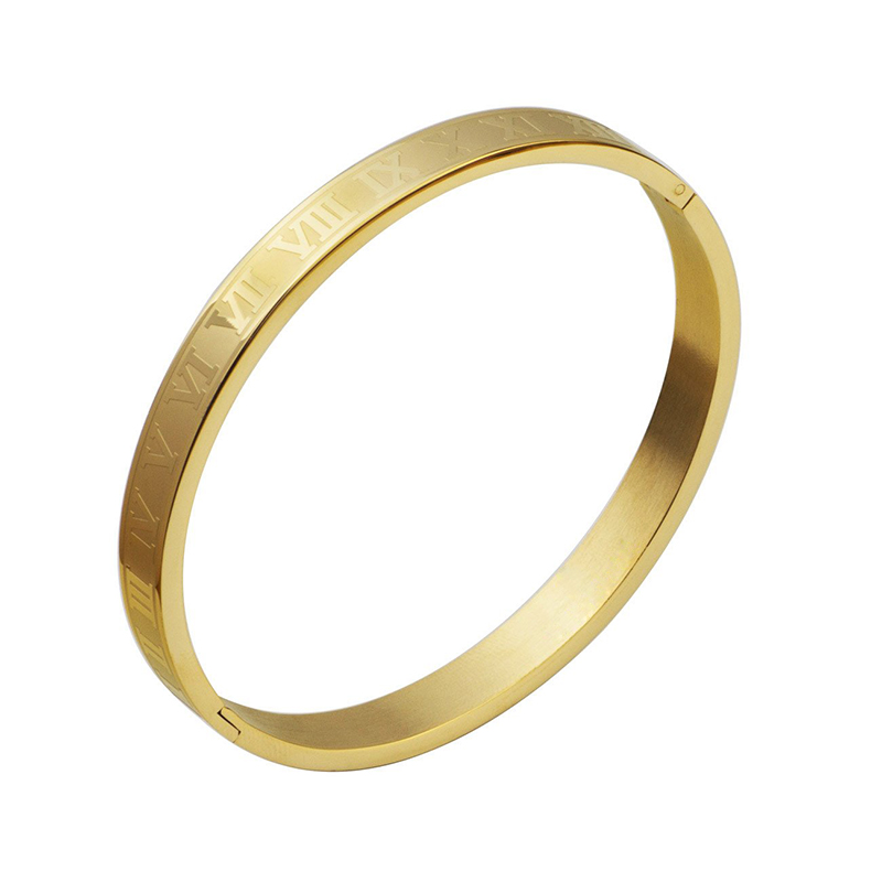 gold bangles/women/men/love/couple/stainless steel/gold/bangles fashion jewelry gift for male female valentine male