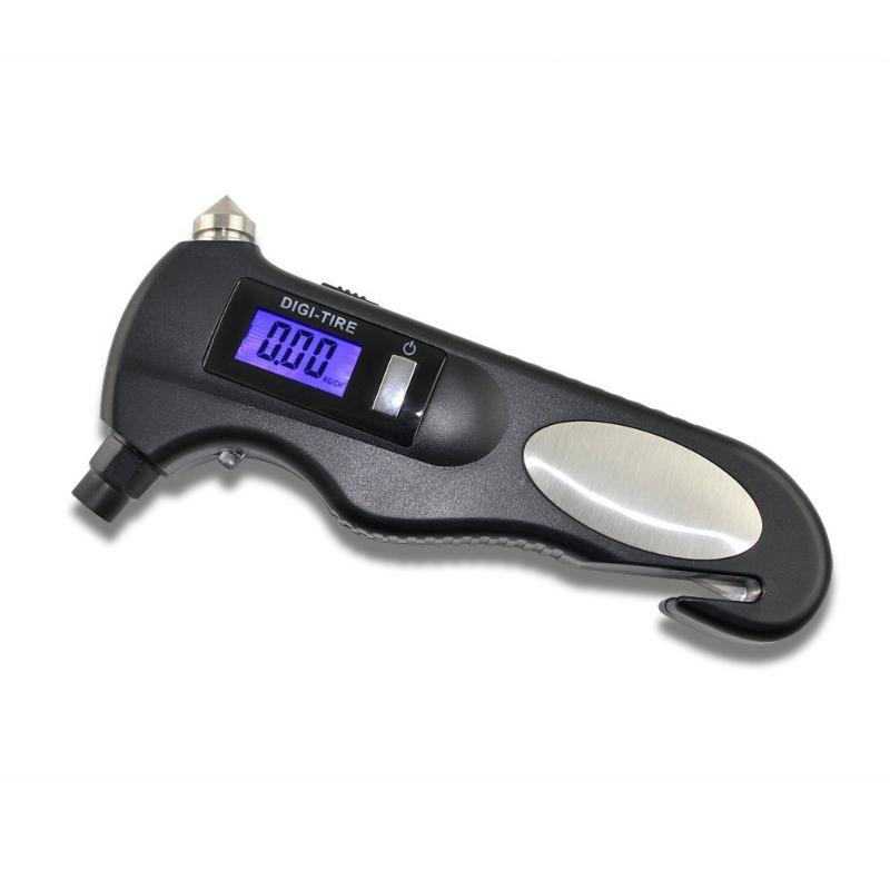 2-150PSI Escape Monitoring Emergency Digital Manometer Seat Belt Cutter Air Release LCD Backlight Tire Pressure Gauge
2-150PSI Escape Monitoring Emergency Digital Manometer Seat Belt Cutter Air Release LCD Backlight Tire Pressure Gauge
