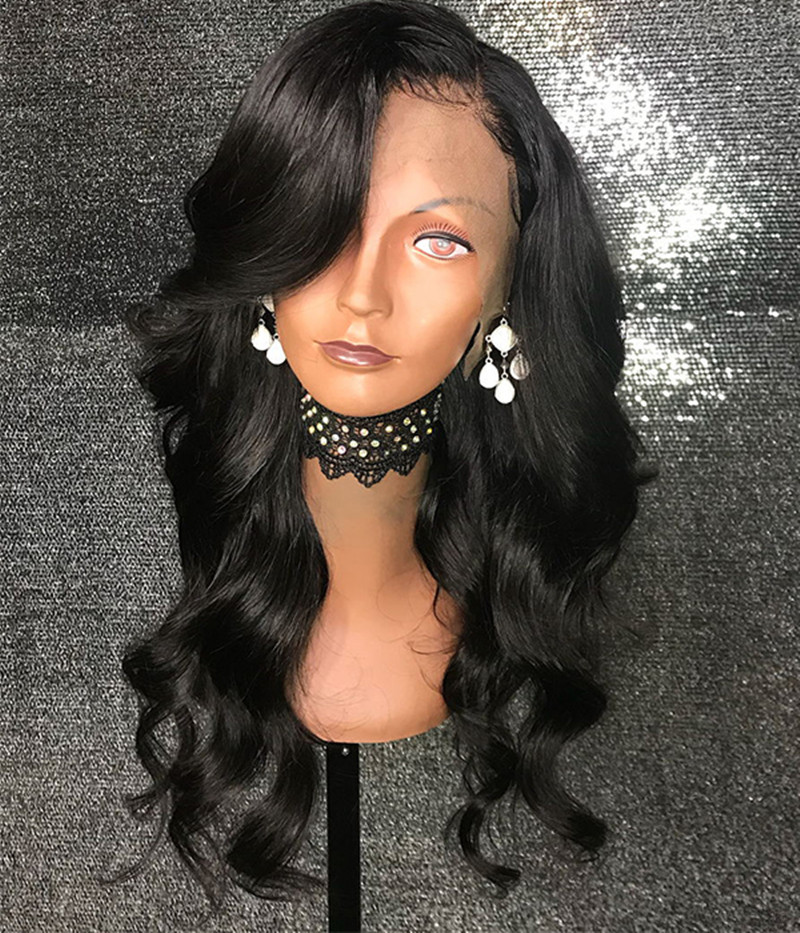 HD lace frontal human hair wig body wave brazilian short long full wavy lace front wigs for black women loose wave wig