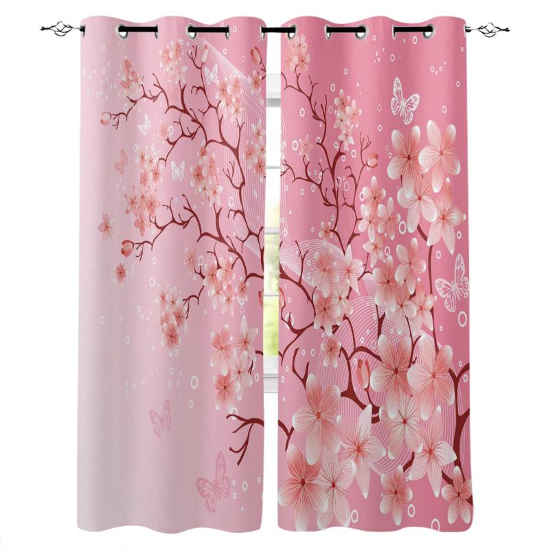 Pink Cherry Blossom Flowers Window Treatments Curtains Valance Window Curtains Living Room Drapes Decor Kids Treatment, As pic
Pink Cherry Blossom Flowers Window Treatments Curtains Valance Window Curtains Living Room Drapes Decor Kids Treatment, As pic