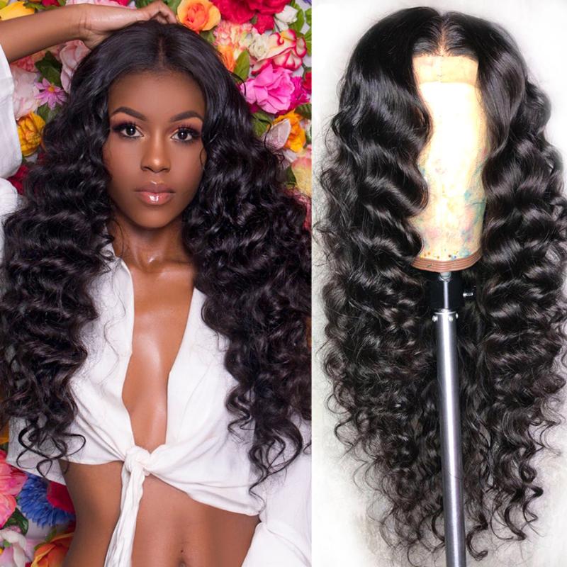 Loose Deep Wave Lace Front Human Hair Wig 13x4 Lace Frontal Wig 150% Pre Plucked 100% Brazilian Remy Hair Wigs, Natural color
Loose Deep Wave Lace Front Human Hair Wig 13x4 Lace Frontal Wig 150% Pre Plucked 100% Brazilian Remy Hair Wigs, Natural color