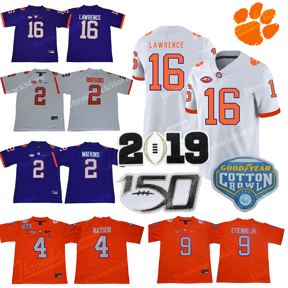 NCAA Clemson Tigers College Jersey Trevor Lawrence Tee Higgins Justyn Ross Sammy Watkins Deshaun Watson Etienne JR. 150TH Football Jerseys, As photo
NCAA Clemson Tigers College Jersey Trevor Lawrence Tee Higgins Justyn Ross Sammy Watkins Deshaun Watson Etienne JR. 150TH Football Jerseys, As photo