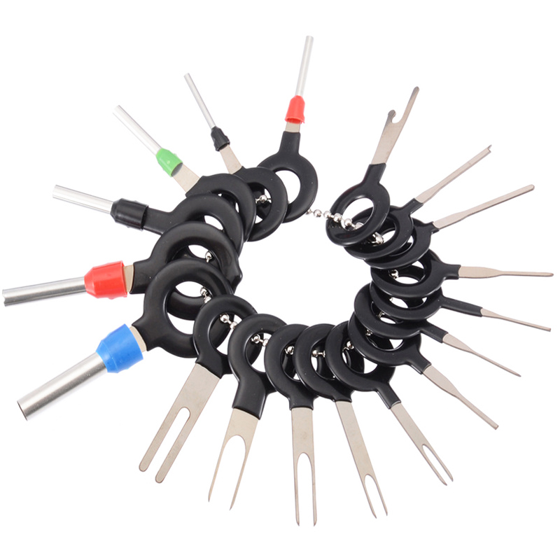 18Pcs 11Pcs Automotive Plug Terminal Remove Tool Set Key Pin Car Electrical Wire Crimp Connector Extractor Kit Car Accessories
18Pcs 11Pcs Automotive Plug Terminal Remove Tool Set Key Pin Car Electrical Wire Crimp Connector Extractor Kit Car Accessories