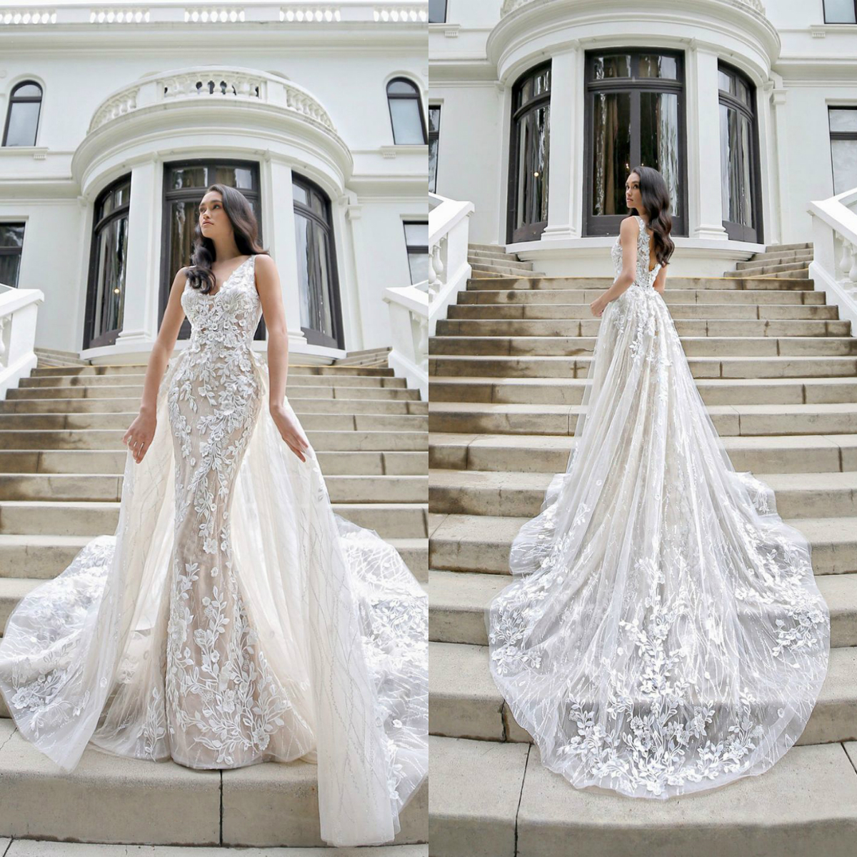 2020 Lace Mermaid Wedding Dresses With Detachable Train Appliques Trumpet Wedding Dress Bridal Gowns Backless West Country Robes De Mariée, Light yellow
2020 Lace Mermaid Wedding Dresses With Detachable Train Appliques Trumpet Wedding Dress Bridal Gowns Backless West Country Robes De Mariée, Light yellow