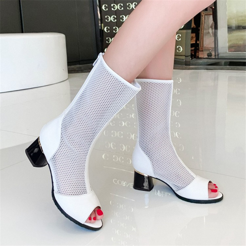 PXELENA Rome Women Summer Mesh Boots Gladiator Sandals Peep Toe Chunky Block Med Heels Shoes 2020 New Black White Plus Sz
PXELENA Rome Women Summer Mesh Boots Gladiator Sandals Peep Toe Chunky Block Med Heels Shoes 2020 New Black White Plus Sz