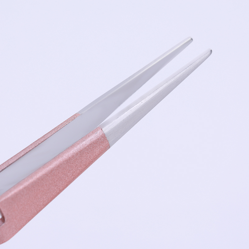 UR SUGAR Elbow Cross Lock Reverse Tweezers Rose Gold Nail Art Curve Sculpture Pinching Straight Curved Professional Tool Set Kit