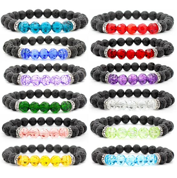 Natural Black Lava Stone Crystal beads Bracelet DIY Aromatherapy Essential Oil Diffuser Bracelet For Women
Natural Black Lava Stone Crystal beads Bracelet DIY Aromatherapy Essential Oil Diffuser Bracelet For Women
