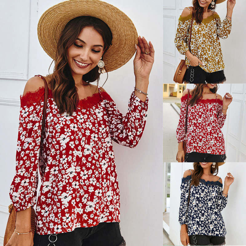 Womens Designer T Shirts Womens Slash Neck Floral Print Casual Lace Tops Womens Summer Sling Clothes, Yellow
Womens Designer T Shirts Womens Slash Neck Floral Print Casual Lace Tops Womens Summer Sling Clothes, Yellow