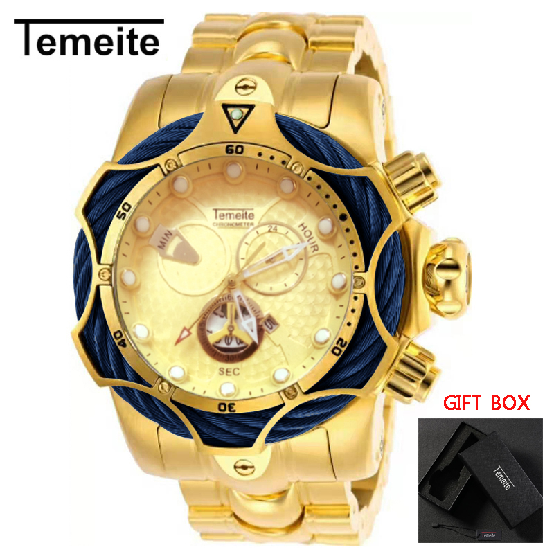 Temeite 2020 Luxury Brand Design Waterproof Watch Men Gold Men Watches Quartz Watches Wristwatches For Men Relogio Dourado Masculino, Slivery;brown
Temeite 2020 Luxury Brand Design Waterproof Watch Men Gold Men Watches Quartz Watches Wristwatches For Men Relogio Dourado Masculino, Slivery;brown
