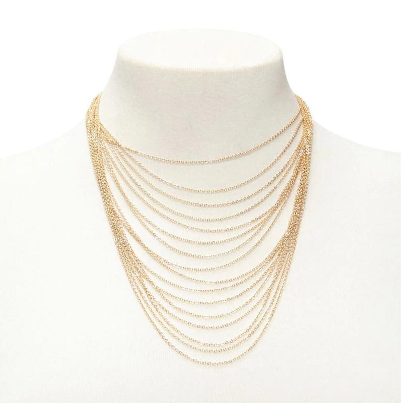 Gold Color Layered Necklaces Multilayer Clavicle Chains Female 2018 Fashion Jewelry Ladies Necklace Kettingen Voor Vrouwen
Gold Color Layered Necklaces Multilayer Clavicle Chains Female 2018 Fashion Jewelry Ladies Necklace Kettingen Voor Vrouwen