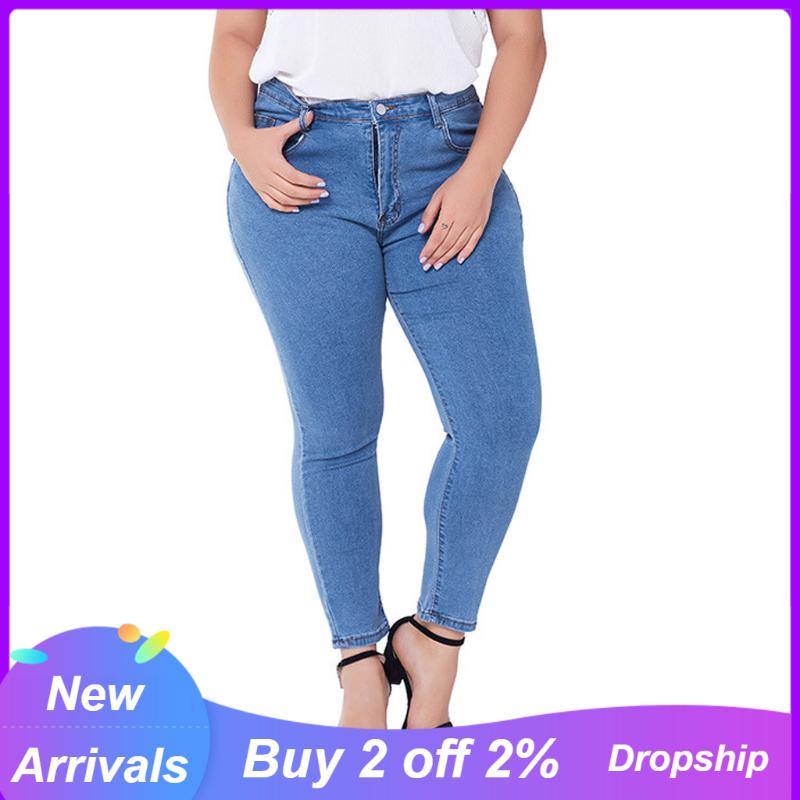 New Women 4xl Plus Size Jeans Feminino Casual Push Up Denim Jeans Strech High Waist Skinny Pants Slim Fit Bodycon Trousers, Blue
New Women 4xl Plus Size Jeans Feminino Casual Push Up Denim Jeans Strech High Waist Skinny Pants Slim Fit Bodycon Trousers, Blue