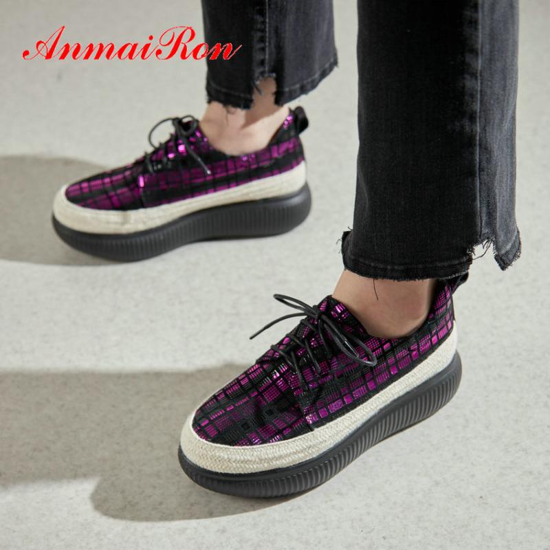 ANMAIRON 2020 Pumps Casual Fashion Genuine Leather Lace-Up Round Toe High Heels Basic Wedges Women Shoes Size 34-42, Purple
ANMAIRON 2020 Pumps Casual Fashion Genuine Leather Lace-Up Round Toe High Heels Basic Wedges Women Shoes Size 34-42, Purple