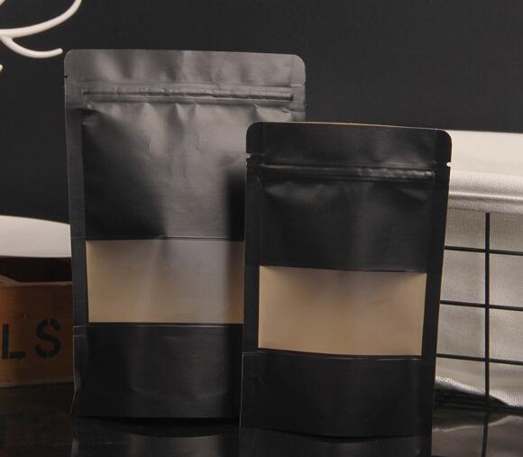 Black Kraft Paper Frosted Window Bag Stand up Snack Cookie Coffee Packaging Bag X-mas Paper Gift Pouch
Black Kraft Paper Frosted Window Bag Stand up Snack Cookie Coffee Packaging Bag X-mas Paper Gift Pouch