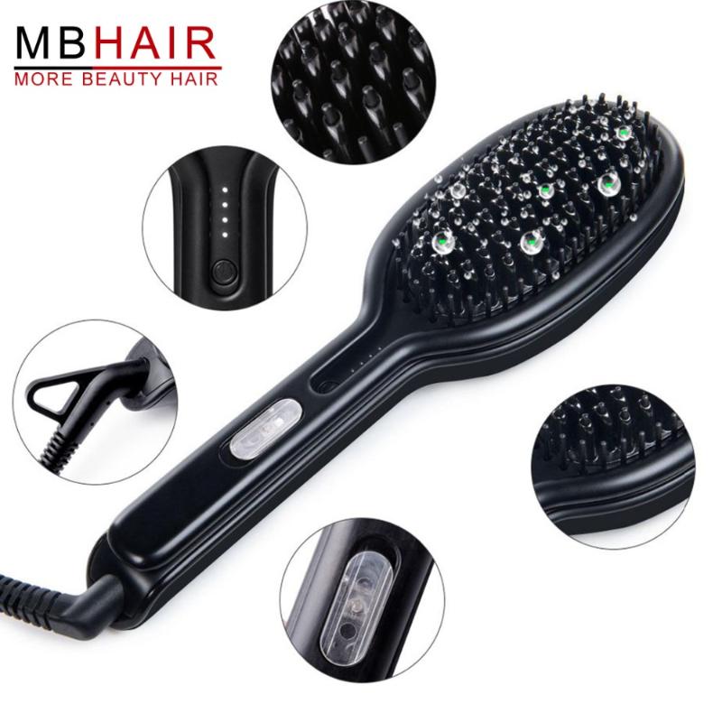 Professional Steamer Ions Comb Steam Hair Straightener Brush Flat Iron Ceramic Vapor Hair Straightening LCD Display Styling tool
Professional Steamer Ions Comb Steam Hair Straightener Brush Flat Iron Ceramic Vapor Hair Straightening LCD Display Styling tool