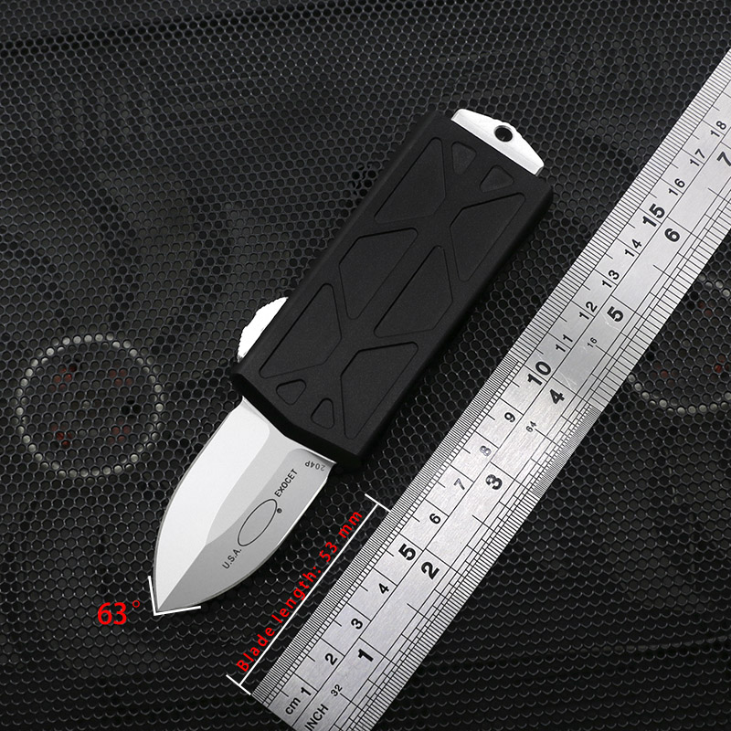 6 models 5.6" Exocet Mini Automatic Knife Aero Aluminum Handle CNC Stone Washing D2 Blade Outdoor EDC Portable Tools
6 models 5.6" Exocet Mini Automatic Knife Aero Aluminum Handle CNC Stone Washing D2 Blade Outdoor EDC Portable Tools